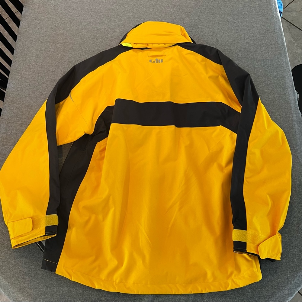 Gill Coast Jacket IN11J Men's Large Yellow Graphite NWT Full Zip - Picture 6 of 10